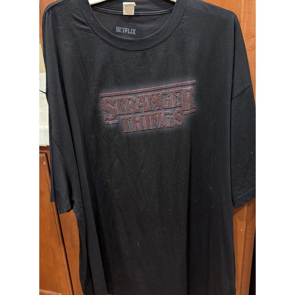 Netflix Official "Stranger Things" Show Logo Shirt 5XL Mens